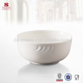 White bone china ceramic dinnerware porcelain round bowl